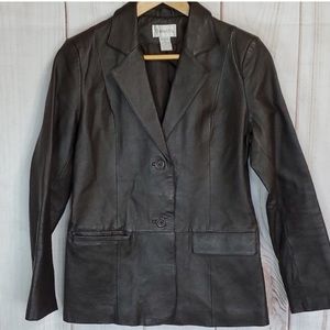 Chadwick’s genuine leather blazer style jacket
